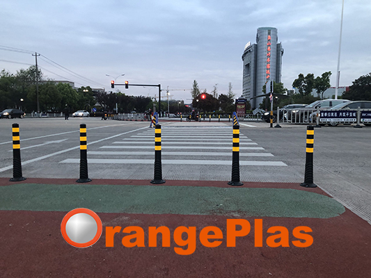 Orangeplas-Pedestrian Crossing post