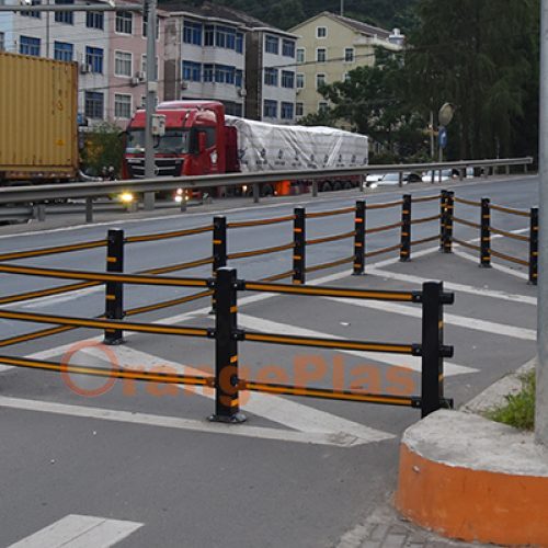 Bike lane soft anti-collision safety facility solution