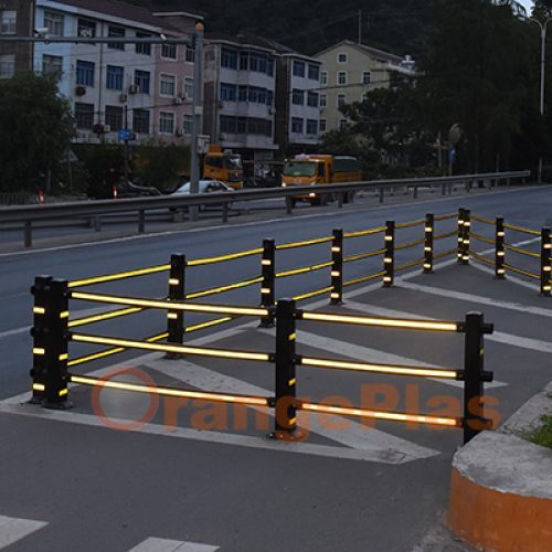 Bike lane soft anti-collision safety facility solution