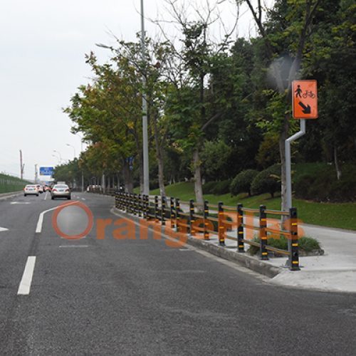 Bike lane soft anti-collision safety facility solution